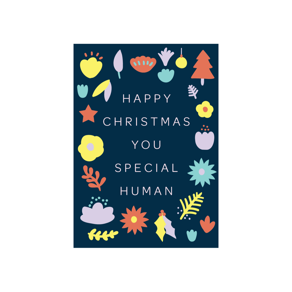 Iko Iko Christmas Card Flowers Special Human