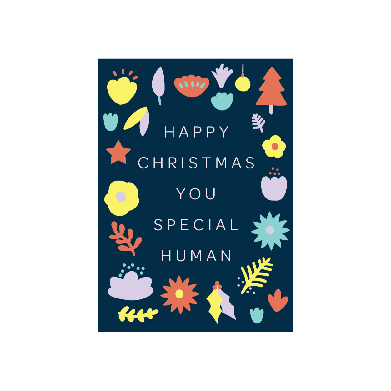 Iko Iko Christmas Card Flowers Special Human