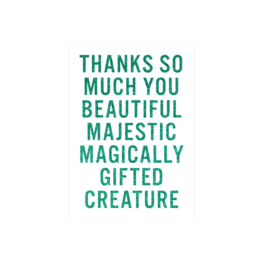 Iko Iko Words Card Gifted Creature