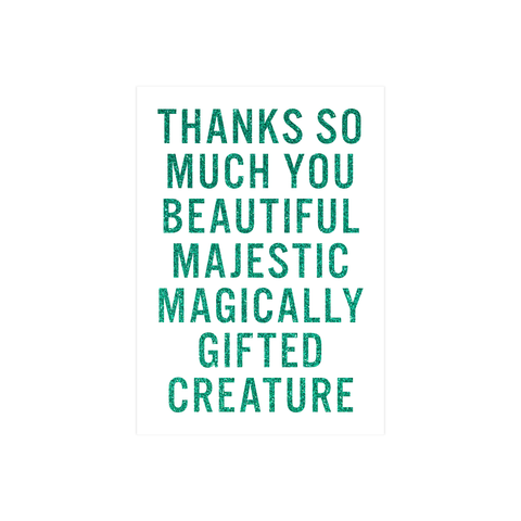 Iko Iko Words Card Gifted Creature