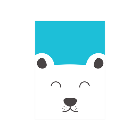 Iko Iko Kid's Animal Card Polar Bear DC
