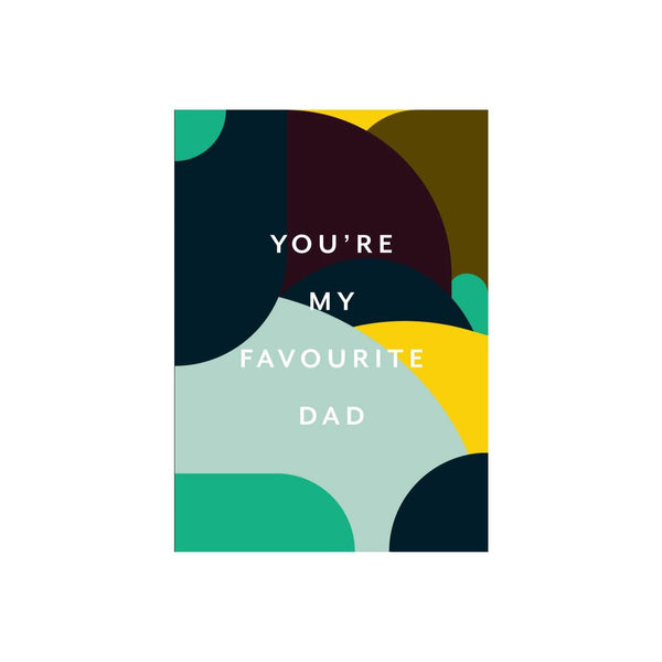 Iko Iko Patterned Card Favourite Dad