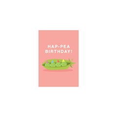 Iko Iko Mini Card Cutie Food Pun Pea