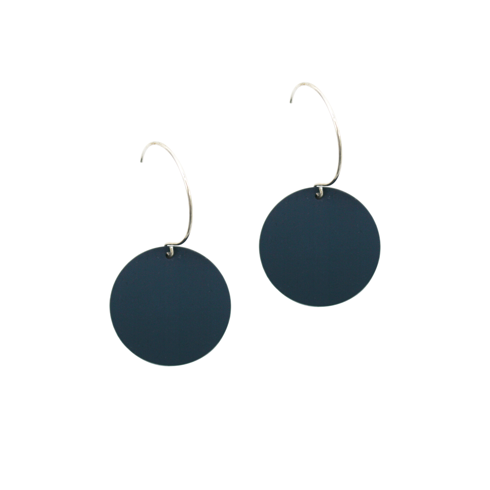 Penny Foggo Earrings Small Spot Navy