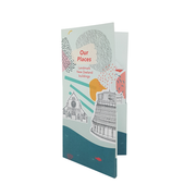 Our Places Landmark New Zealand Buildings Fold out Card in Wallet