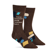 Blue Q Men's Socks F*ck I Love My Fam