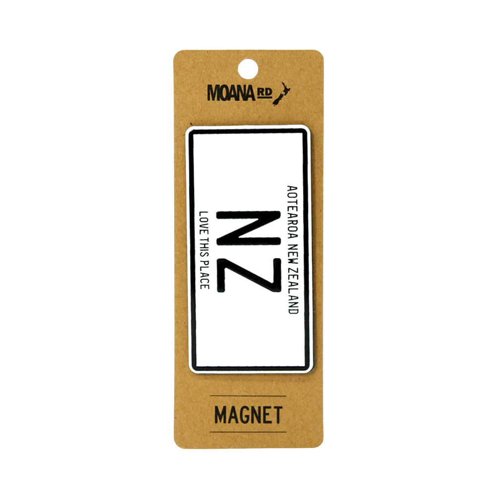 Moana Road Number Plate Magnet NZ