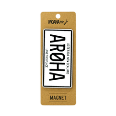 Moana Road Number Plate Magnet Aroha