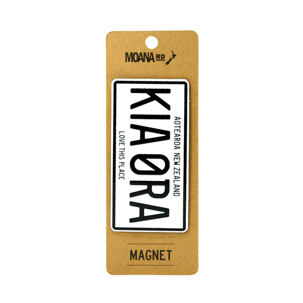 Moana Road Number Plate Magnet Kia Ora