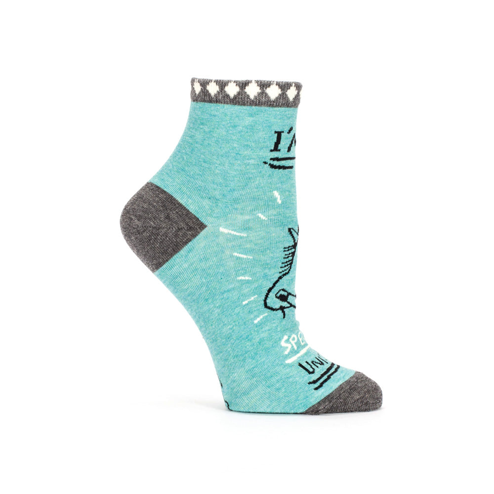 Blue Q Women's Ankle Socks Special Unicorn