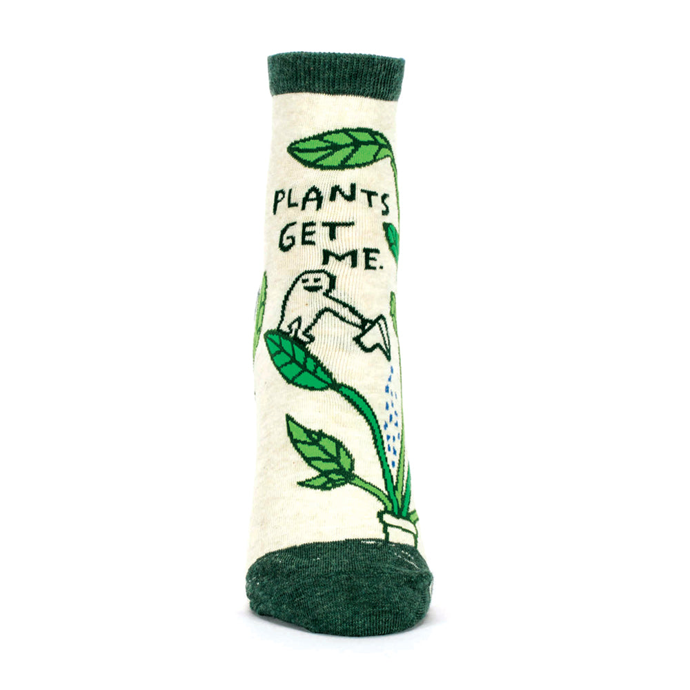 Blue Q Socks Women's Ankle Socks Plants Get Me