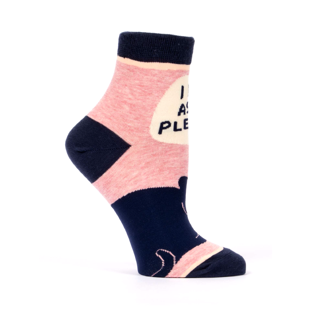 Blue Q Women's Ankle Socks I Do as I Please