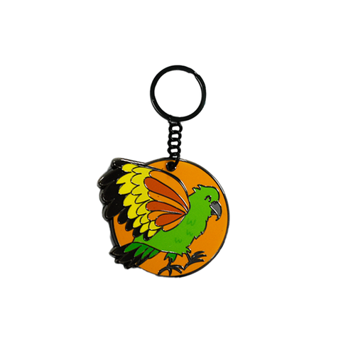 Moana Road Enamel Keyring Kea