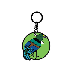 Moana Road Enamel Keyring Tūī