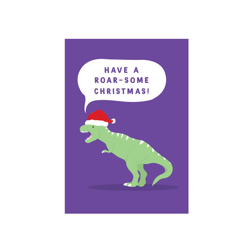 Iko Iko Christmas Card Cutie Animal Pun Roarsome