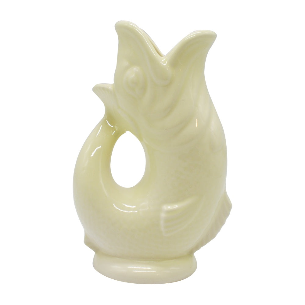 Stepahead Ceramics Glug Glug Fish Vase Off White