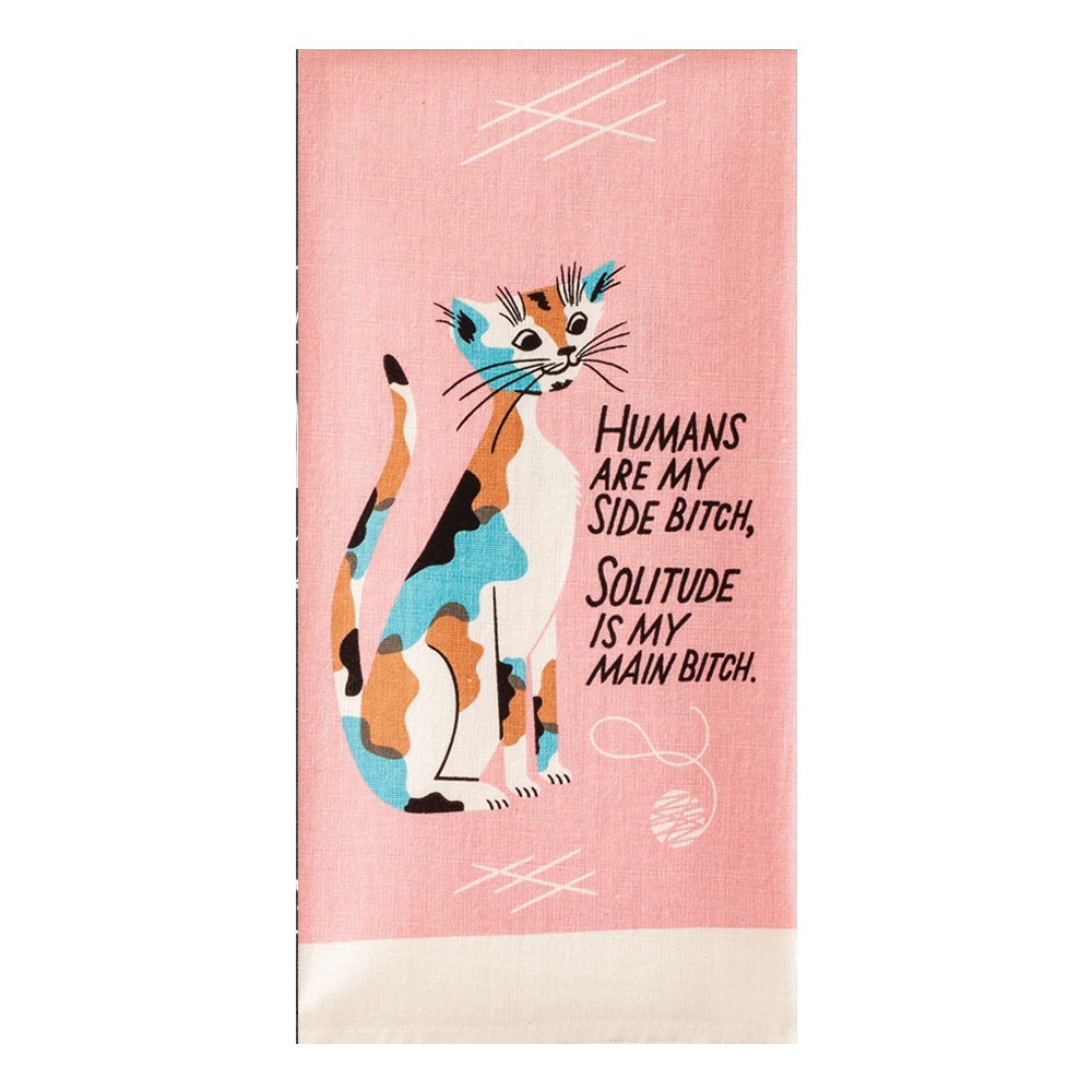 Blue Q Tea Towel Humans Are My Side Bitch