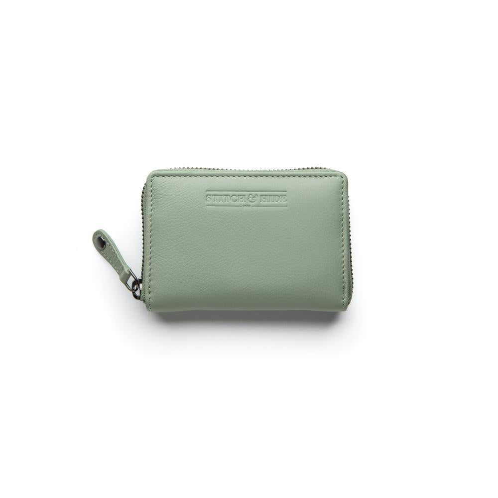 Stitch & Hide Leather Card Wallet Hunter Sage