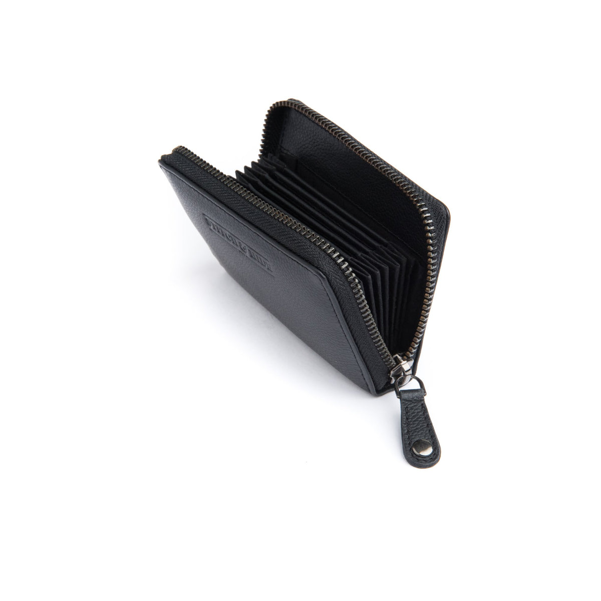 Stitch & Hide Leather Card Wallet Hunter Black