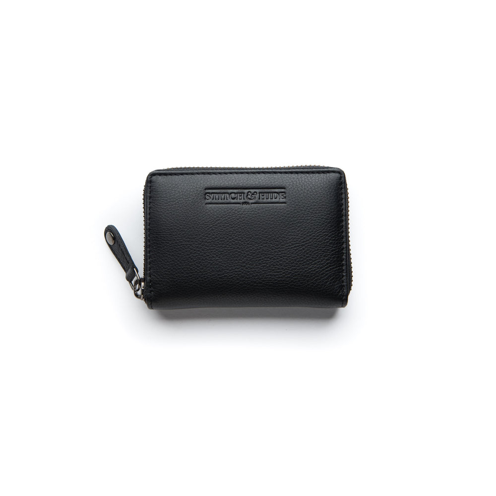 Stitch & Hide Leather Card Wallet Hunter Black