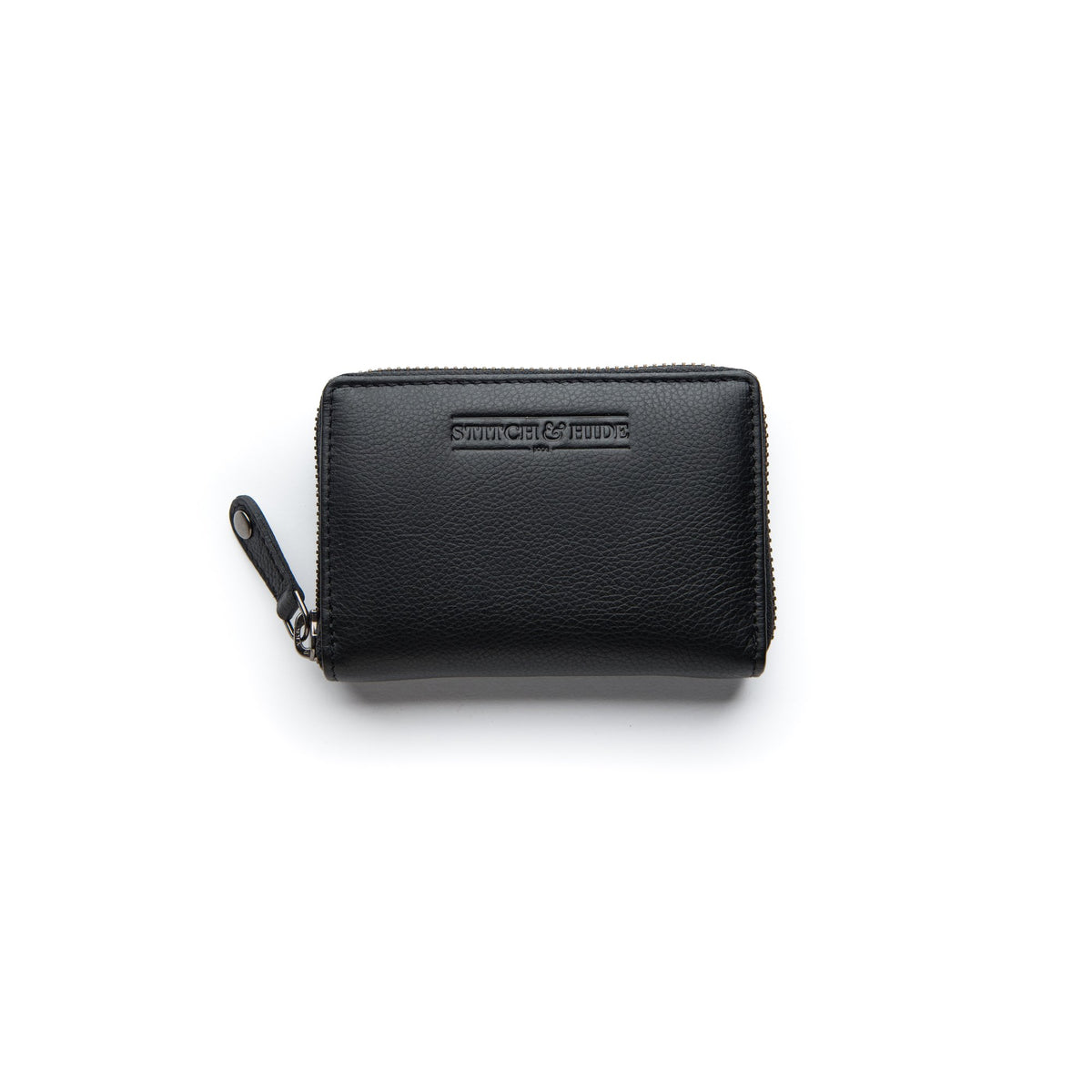 Stitch & Hide Leather Card Wallet Hunter Black