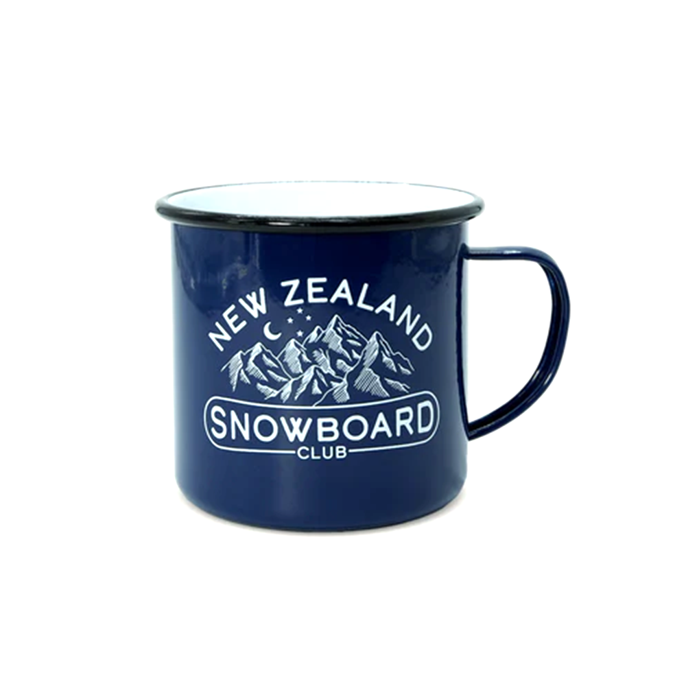 Moana Road Snowboarding Enamel Mug Navy