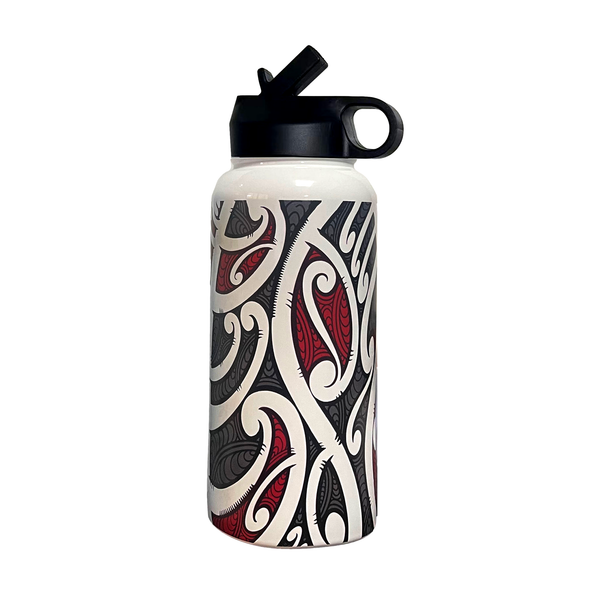Moana Road Drink Bottle 1 Litre Miriama Grace Smith Red