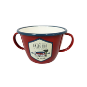 Moana Road Haere Mai Enamel Two Handed Mug Bowl