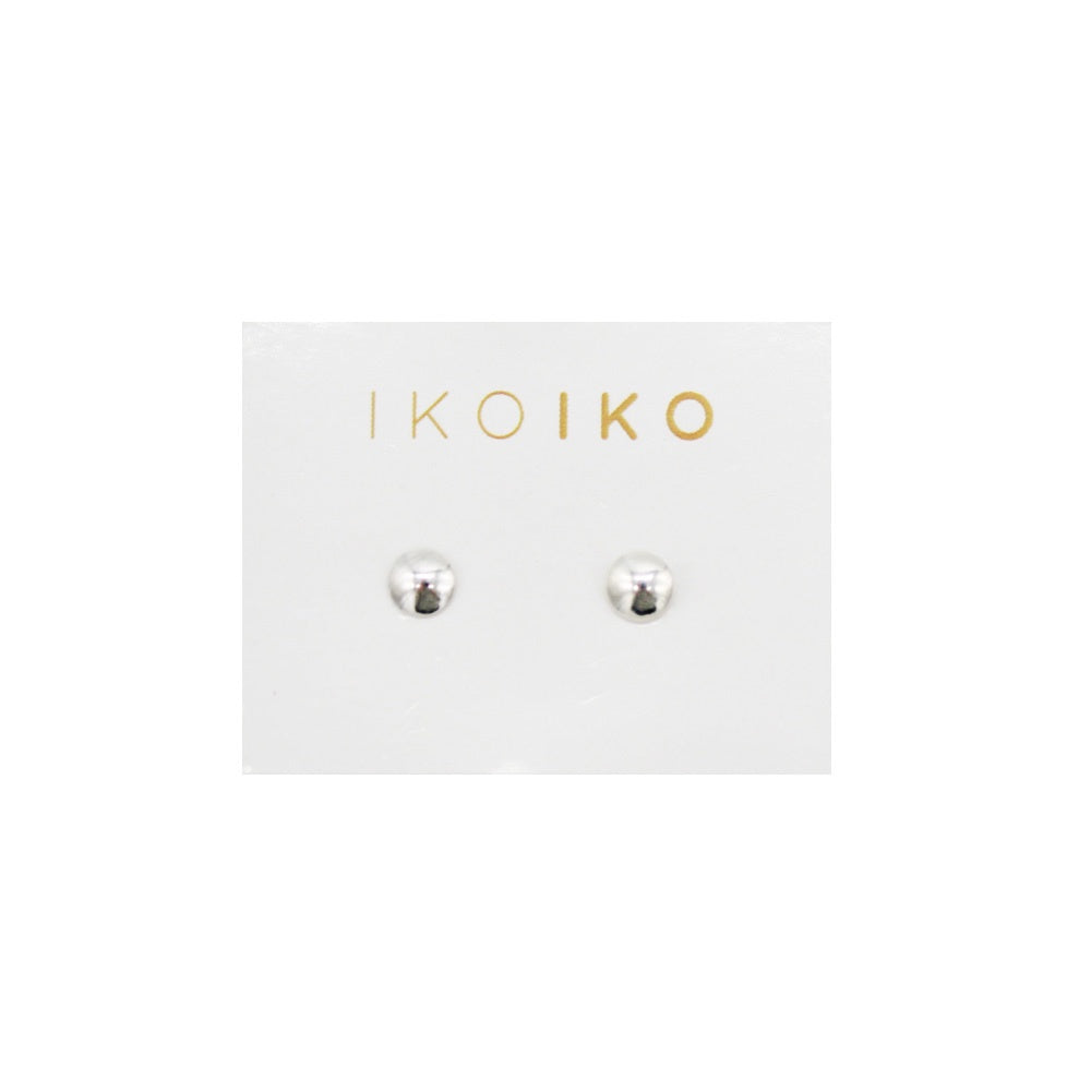 Iko Iko Studs Flat Balls Silver
