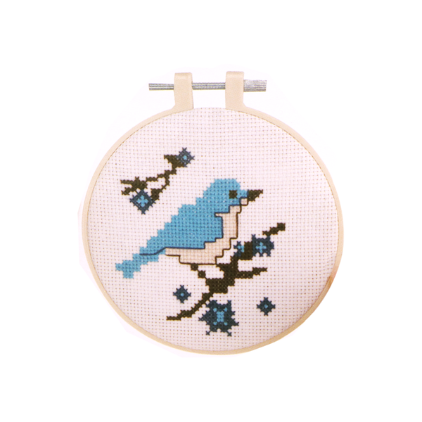 Mini Cross Stitch Kit Bluebird