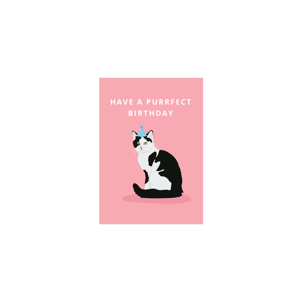 Iko Iko Mini Card Animal Pun Purrfect