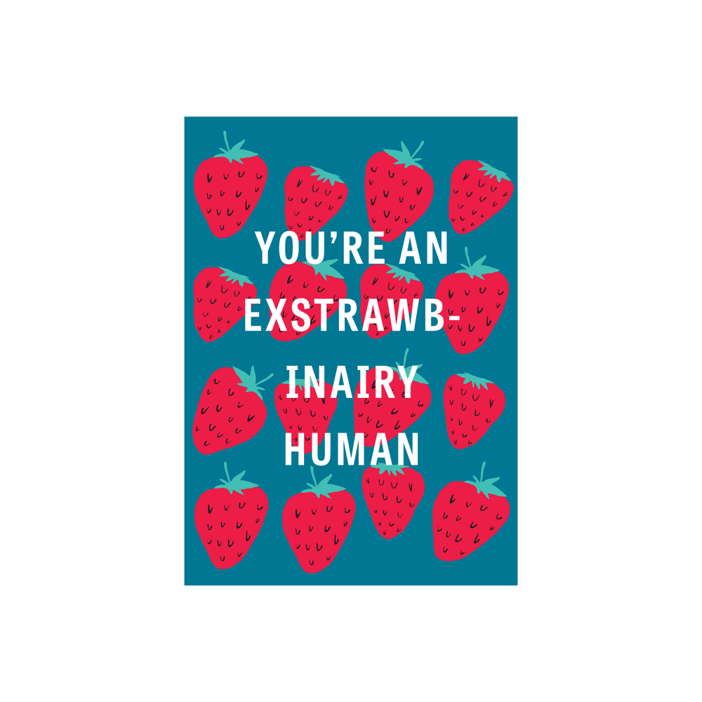 Iko Iko Fruit Pun Card Exstrawbinary
