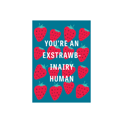 Iko Iko Fruit Pun Card Exstrawbinary