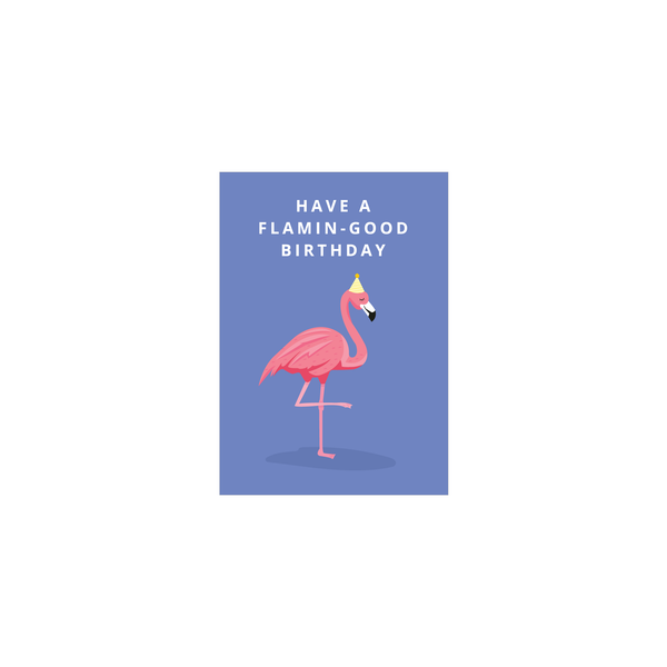 Iko Iko Mini Card Animal Pun Flamingo
