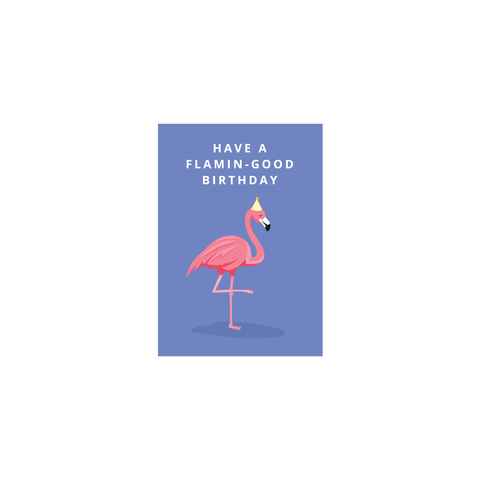 Iko Iko Mini Card Animal Pun Flamingo