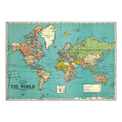 Cavallini Vintage Poster World Map Four