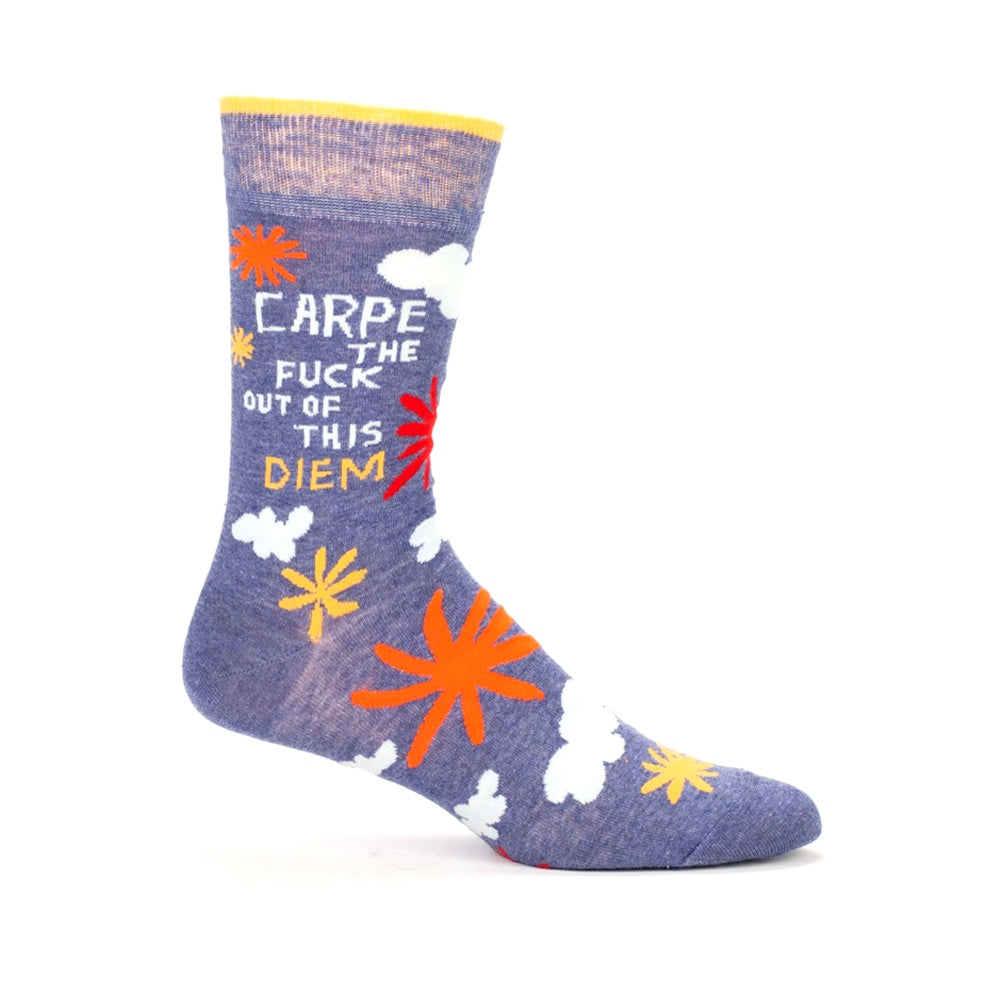 Blue Q Men's Socks Carpe Diem