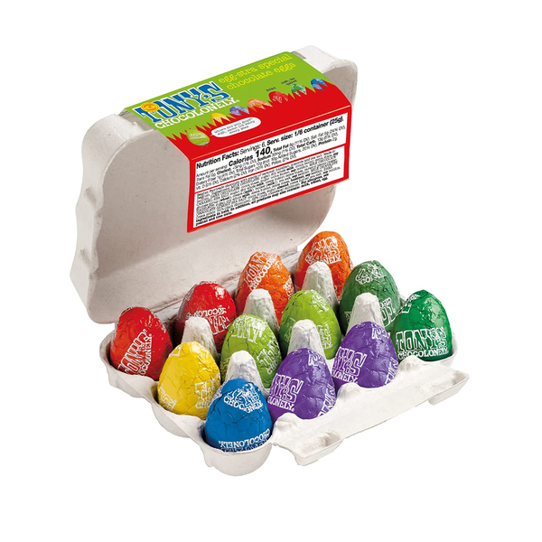 Tony's Chocolonely Egg-Stra Special Chocolate Easter Eggs Box of 12