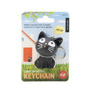 Light Up Meowing Kitty Keychain Assorted
