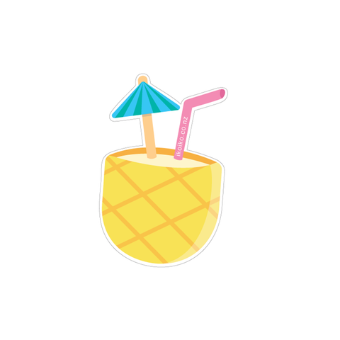 Iko Iko Fun Size Sticker Pineapple Pina Colada