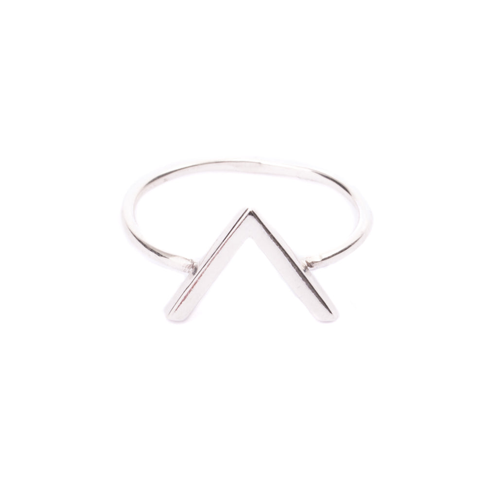 Iko Iko Ring V Shape Silver