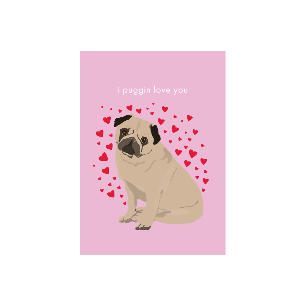 Iko Iko Animal Pun Card Pug Love