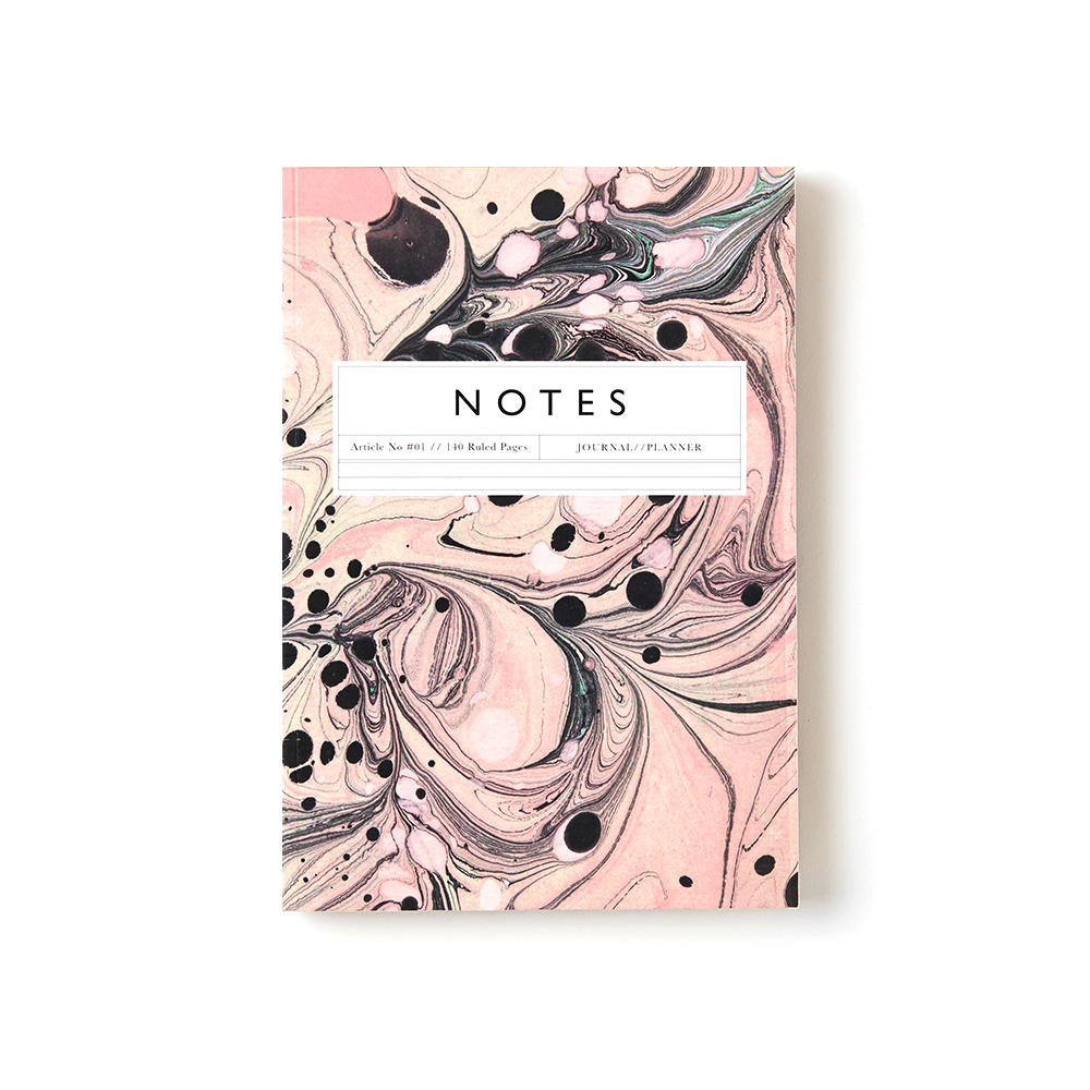 Katie Leamon Marble Notebook Ruled A5 Article No.01