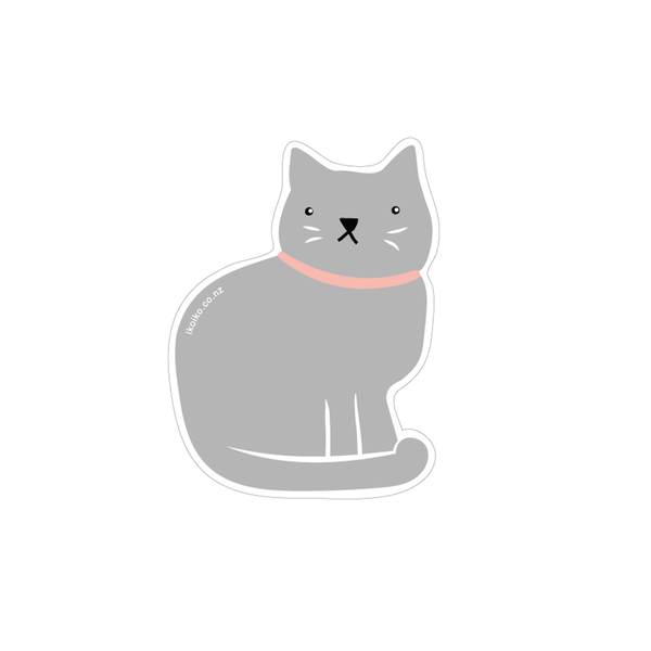 Iko Iko Fun Size Sticker Cat Grey
