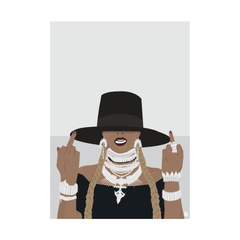 Iko Iko A2 Pop Culture Poster Bey Fingers