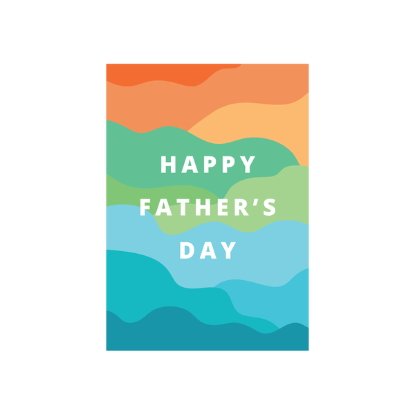 Iko Iko Father's Day Card Waves