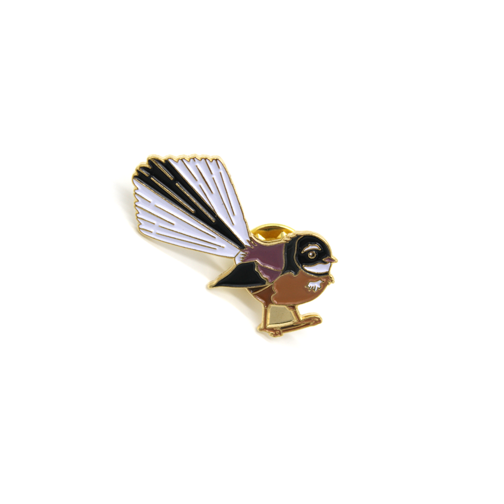 New Zealand Metal Pin Fantail