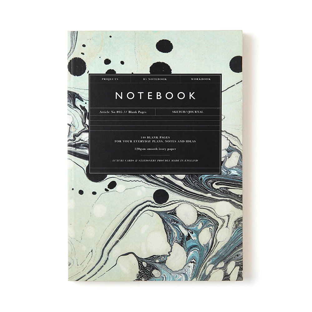 Katie Leamon Marble Notebook Plain B5 Article No. 05