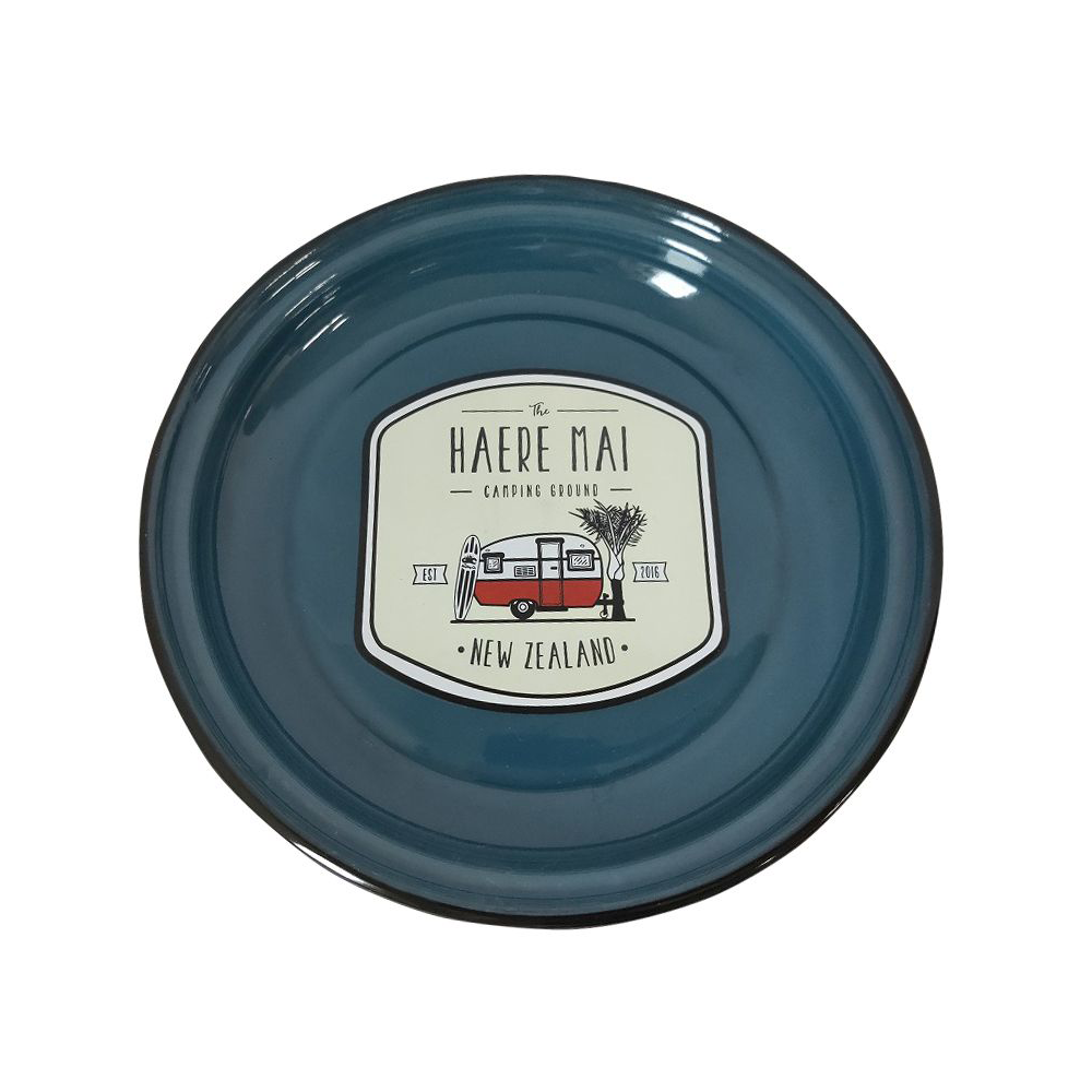 Moana Road Haere Mai Enamel Plate Large