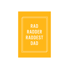 Iko Iko Father's Day Card Rad Dad